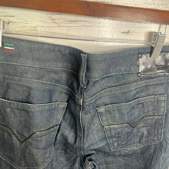 Diesel Women's Louvely Jeans Slim Bootcut Low Rise Dark Blue size W31 - Picture 6 of 8